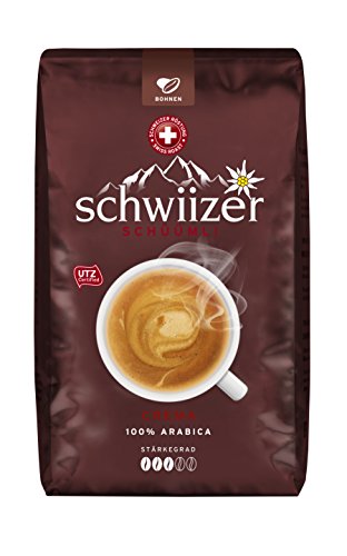 Schwiizer Schüümli Crema, ganze Kaffeebohnen, 1kg