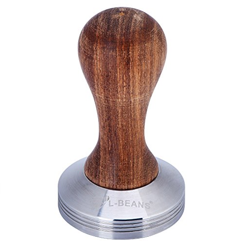 Edelstahl Kaffee-Tamper mit Holzgriff 58mm